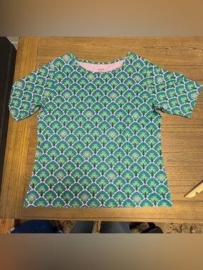 Celtic clover Green & Pink Short Sleeve Top